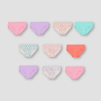 3t or 4t 5t New Toddler Girls Hanes EcoSmart Hipster Underwear 10 Pk Size 2t 