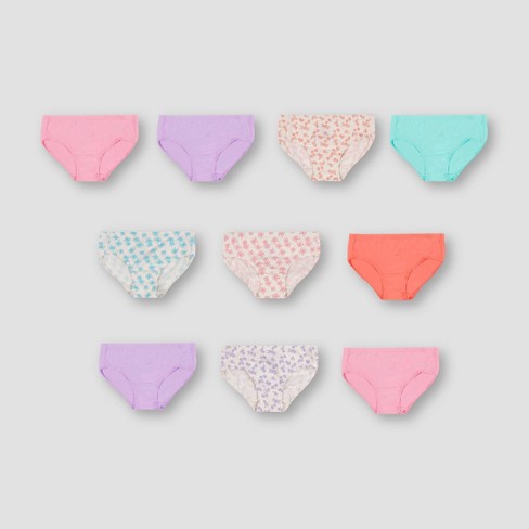 Hanes Toddler Girls' 10pk Pure Comfort Briefs - Colors May Vary : Target