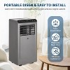 Acekool 8,000 BTU Portable Air Conditioner, 4-in-1 AC Dehumidifier Fan Sleep Mode, Remote, Timer, Window Kit, for Rooms up to 350 Sq. Ft, Grey - 4 of 4