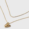14K Gold Dipped Initial Bubble Multi-Strand Pendant Necklace - A New Day™ Gold - 4 of 4