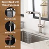 CASAINC Single Handle Pull Down Sprayer Kitchen Faucet with 3 Functions Spray - 4 of 4