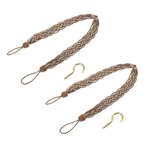 Unique Bargains Hand Woven Decorative Braided Curtain Tiebacks - 1 of 4