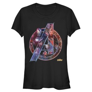 Juniors Womens Marvel Avengers: Infinity War Logo T-Shirt - 1 of 3