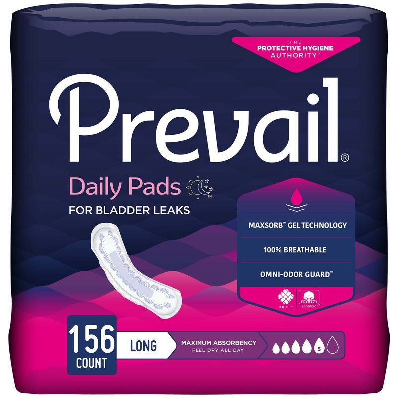 Prevail Daily Bladder Control Pad Heavy Absorbency Large / X-Large, 2 of 4