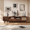 Chic Crate-Modern Wood TV Stand – 75In Media Console w/ Soft-Closing & Drop-Down Doors | Multi-Room Storage - 2 of 4