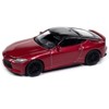 2023 Nissan Z Passion Red Metallic with Black Top "Import Legends" Series 1/64 Diecast Model Car by Auto World - 3 of 4