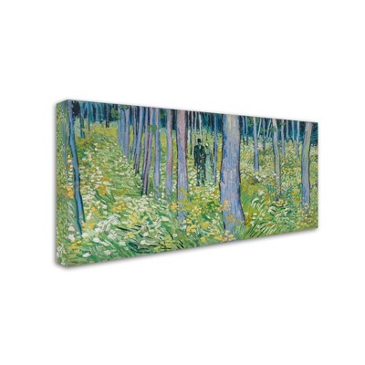 Trademark Fine Art -Van Gogh 'Undergrowth With Two Figures' Canvas Art