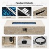 42/56 inch Outdoor  Magnesium Oxide Fire Pit Table Propane with Tank Cover and Wind Guard - 4 of 4