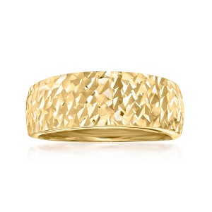 Ross-Simons Italian 14kt Yellow Gold Diamond-Cut and Polished Ring - 1 of 4