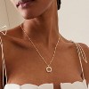 14K Gold Plated CZ Pendant Necklace - Dainty Everyday Jewelry for Women, Elegant Gift - 3 of 4