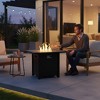 Kumasinova 30" Square Propane Fire Pit Table,40000 BTU Stainless Steel Patio Fireplace for 4-8 People for Backyard and BBQ Parties,Black - 2 of 4