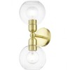 Livex Lighting Downtown 2 - Light Vanity in  Satin Brass - 3 of 4
