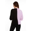Women's Two Tone Gathered Sleeve Top - ANGEL - 2 of 3