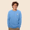 Dalix Ghost Embroidered Crewneck Long Sleeve Sweatshirt Fleece Men - 2 of 4