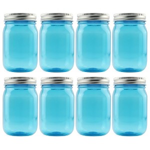 Cornucopia Brands 16oz Square Glass Foaming Soap Dispensers, Foamer Pump Bottles - 1 of 4