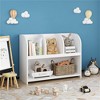YONWAY Kids Bookcase with 4 Compartments, Storage Book Shelf, Storage Display, Rack,Toy Organizer for Children's Room, Playroom, Nursery - 2 of 4