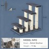 Lyngins Cat Tree Step Tower, Stair-Shaped Cat Tree Tower, Plush Cat Tower with Sisal Cat Scratching Post, Pet-Friendly for Older/Disabled Cats - 2 of 4