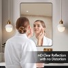 GlasFlength Decorative Wall Mirrors Rectangular Accent Mirror Wall Mirror Polished Mirror Decorative Mirror for Living Room, Black, 40"*30"*2" - 3 of 4
