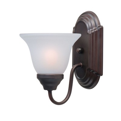 Maxim Lighting Essentials - 801x 1 - Light Wall Light in  Oil Rubbed Bronze