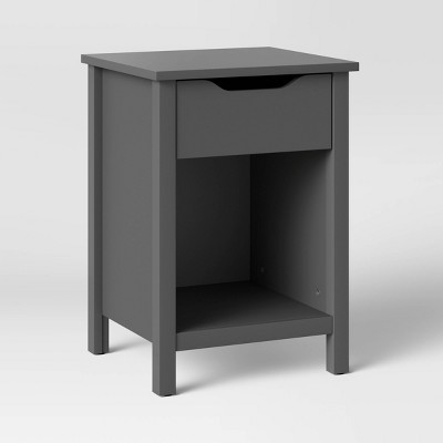 Grey on sale nightstand target