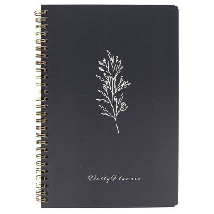 Blu Monaco Minimalist Daily Planner and Notebook with Hourly Schedule - 160 Pages, 80 Days - 1 of 4