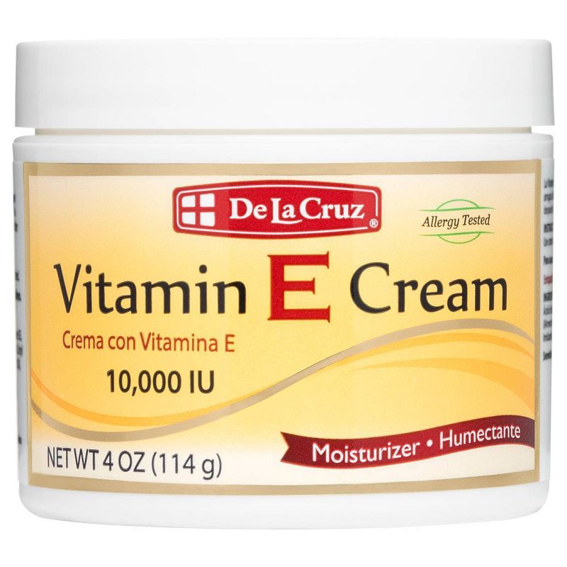 De La Cruz Moisturizer Vitamin E Cream - 4oz, 1 of 7