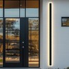 DORESshop 1-Light 59 in. Black Modern Integrated LED Outdoor Wall Light, Waterproof Porch Lantern Sconce for Garden - 3 of 4