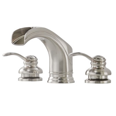 BWE 8 in. Waterfall Widespread 2-Handle Bathroom Faucet