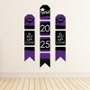 Big Dot of Happiness Purple Grad - Best is Yet to Come - Hanging Vertical Paper Door Banners - 2025 Grad Party Wall Decor Kit- Indoor Door Decor - 3 of 4