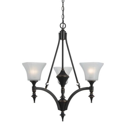 Cal Lighting 3 Lights Rockwood Iron Chandelier - Dark Bronze