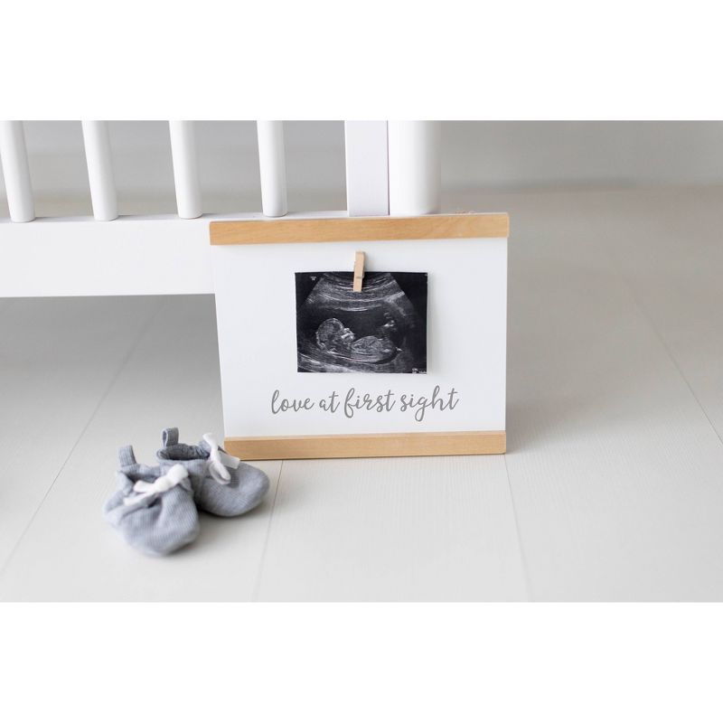 Pearhead Wooden Sonogram Wall Frame - 4&#34;x5&#34;, 5 of 7