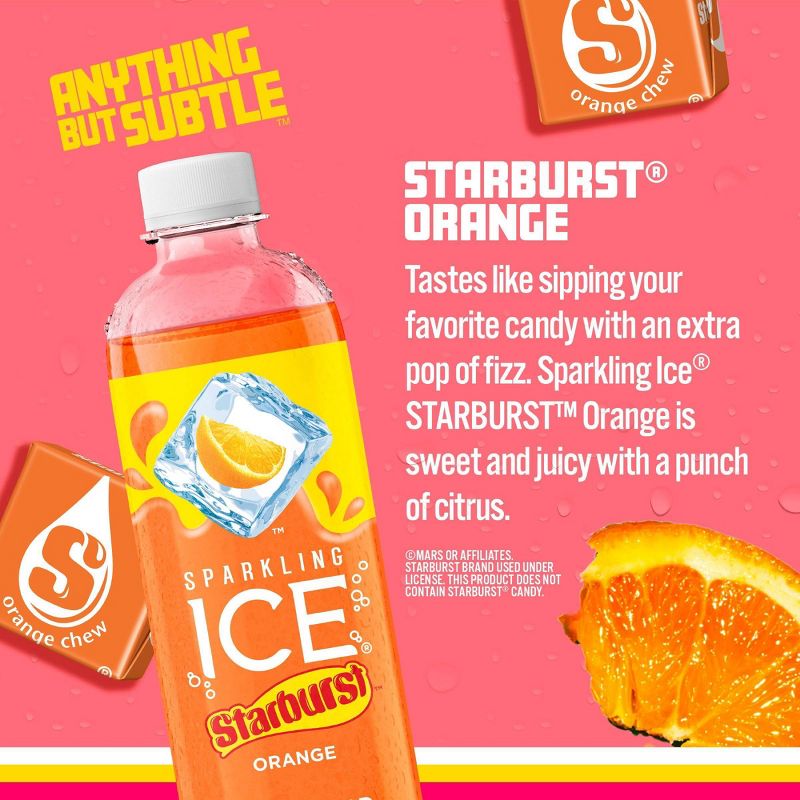 Sparkling Ice Orange Starburst - 17 fl oz Bottle, 2 of 7