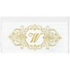 Linum Home Textiles 100% Turkish Cotton MONICA Gold Thread 2PC Embellished Bath Towel Set - 3 of 3