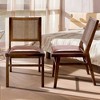 UPTIOT 2-person Indoor Wooden Chairs Brown - 4 of 4