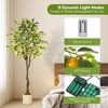 homfan Artificial Lemon Tree, Fake Lemon Plant with Lights, Faux Lemon Tree with Realistic Trunk and Fruits - 2 of 4
