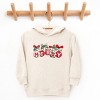 Merry Ornaments Quilted Print - Toddler Hoodie - 3 of 4