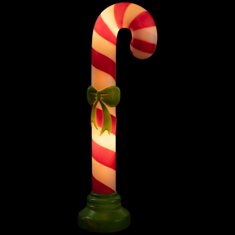 Northlight 42" Lighted Blow Mold Candy Cane Outdoor Christmas Decoration, 3 of 7