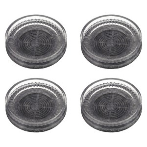 Unique Bargains Rubber Furniture Protectors with Felt Bottom Non-Slip Floor Pads 4 Pcs - 1 of 3