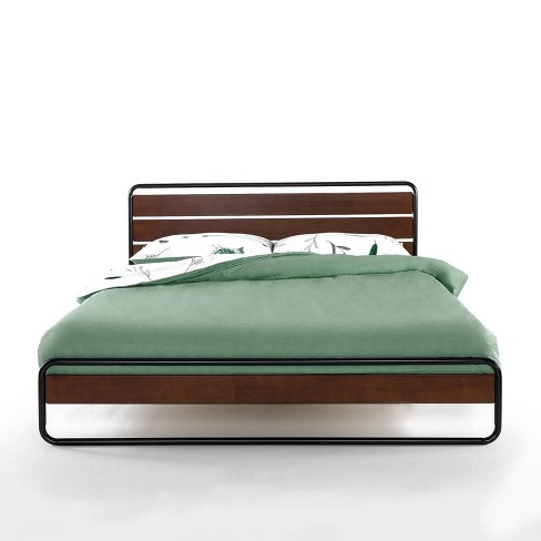 Details about   14" Twin Size Single Layer Wooden Bed Frame Mattress Platform Wood Slats Brown 