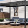 YUHAO Outdoor Gazebo and Porch Anti-Rust Waterproof Outdoor Ceiling Light Modern  Black(1 PACK) - 2 of 4