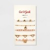 Girls' 5pk Mixed Bracelet Set With Flower And Butterfly Charms
