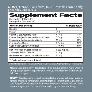 Vitamin World - Hydrolyzed Marine Collagen Peptides with Hyaluronic Acid - 1 of 2