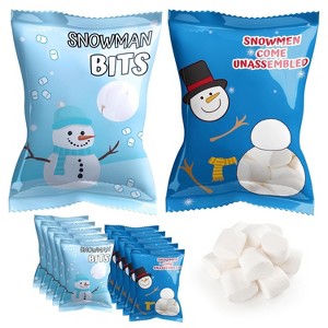 4E's Novelty 50 Packets Mini Marshmallows - Individually Wrapped Marshmallows Packets for Hot Chocolate, Marshmallows Cocoa Topper & Stocking Stuffers - 1 of 4