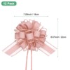 Unique Bargains Plastic Flower Ribbon Satin Gift Bow Pull Bows 12 Pcs - 3 of 4