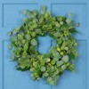 Northlight Fern and Ficus Leaves Artificial Spring Wreath - 24" - Green - 2 of 4