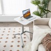 Tangkula Pneumatic Standing Desk Rolling Adjustable Laptop Cart Mobile Podium w/ Slot - 2 of 4