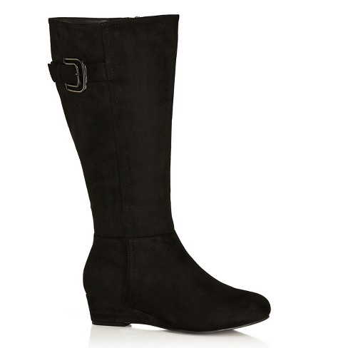 Cloudwalkers| Women's Extra Wide Fit Audrina Tall Boot - Black - 9w ...