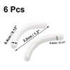 Unique Bargains Women's Rubber Eyelash Curler Replacement Refill Pads Makeup Tool White 6 Pcs - 2 of 4