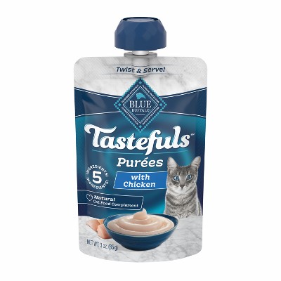 Blue Buffalo Tastefuls Adult Cat Treat Chicken Puree Spouted Pouch 3oz Target