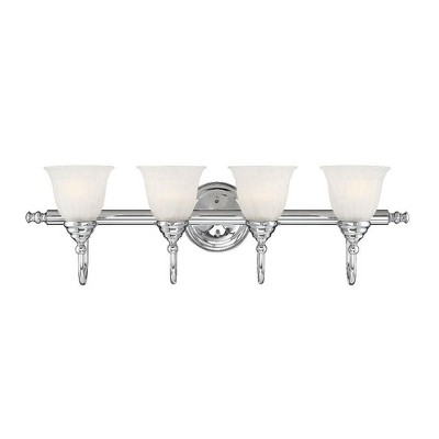 Savoy House Brunswick 4 - Light Vanity in  Chrome